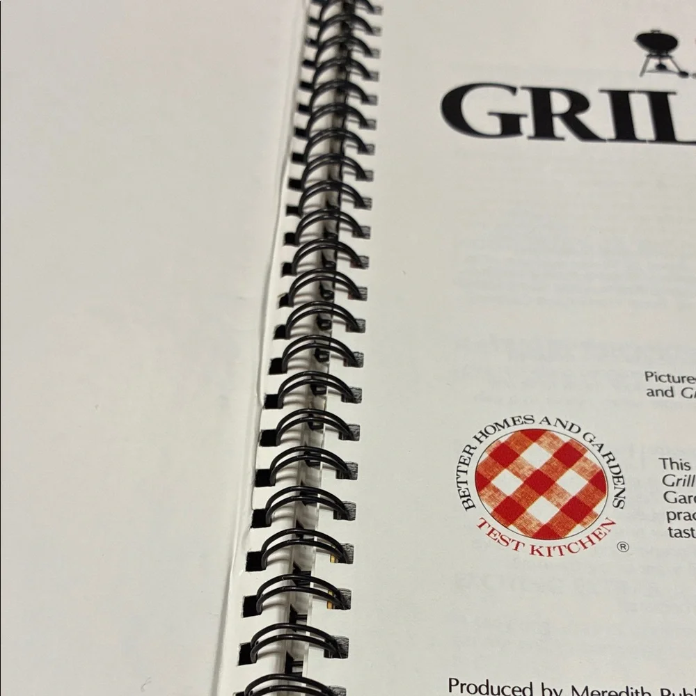 Vintage Weber Grill Out! Cookbook - Black Cover